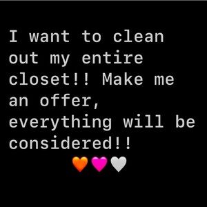 Make me an offer! Happy to negotiate on all items listed!!